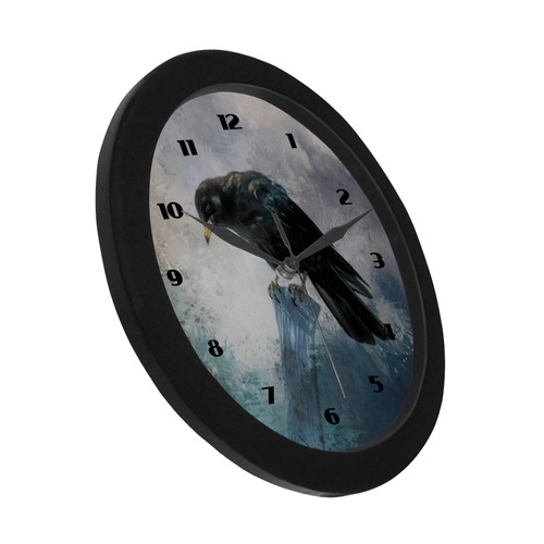 Clock schwarz Circular Plastic Wall clock