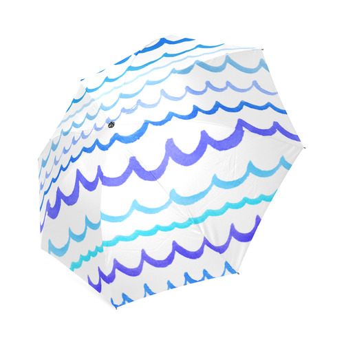 children nautical doodles Foldable Umbrella (Model U01)