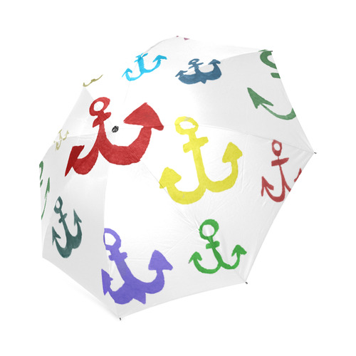 children nautical doodles Foldable Umbrella (Model U01)