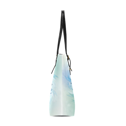 Beautiful Blue Green Peace Sign Euramerican Tote Bag/Small (Model 1655)