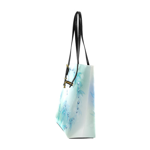 Beautiful Blue Green Peace Sign Euramerican Tote Bag/Small (Model 1655)