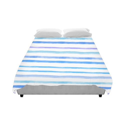 stripes nautical Duvet Cover 86"x70" ( All-over-print)