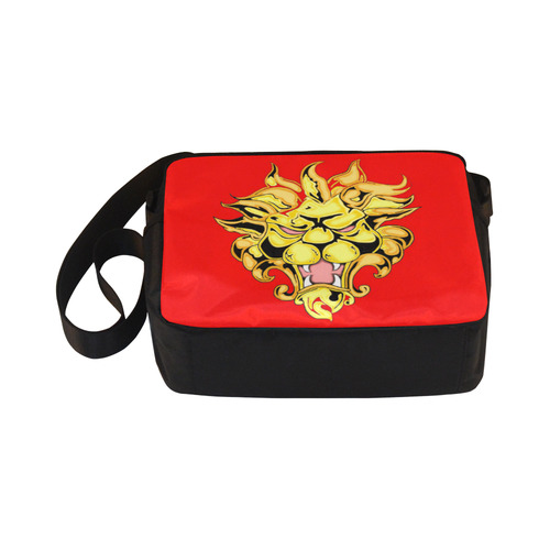 Golden Lion Red Classic Cross-body Nylon Bags (Model 1632)