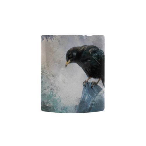 A beautiful painted black crow Custom Morphing Mug