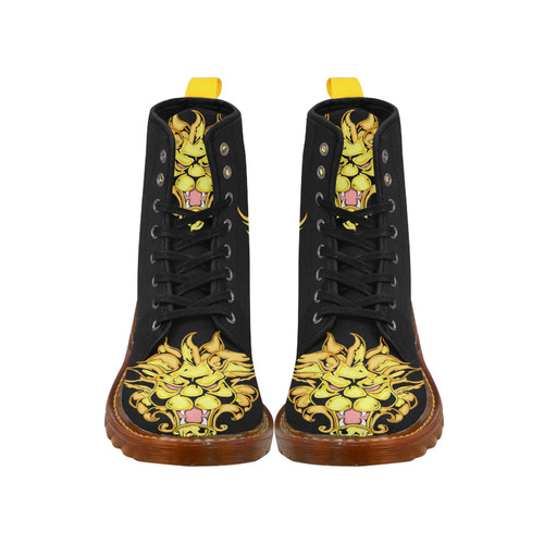 Golden Lion Black Martin Boots For Women Model 1203H