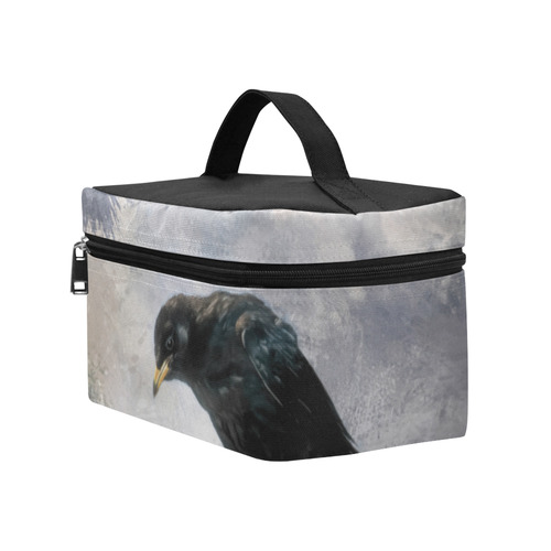 A beautiful painted black crow