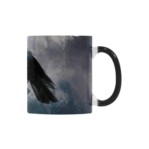 A beautiful painted black crow Custom Morphing Mug