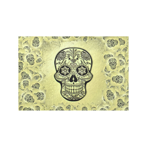 Skull20170234_by_JAMColors Placemat 12’’ x 18’’ (Set of 2)
