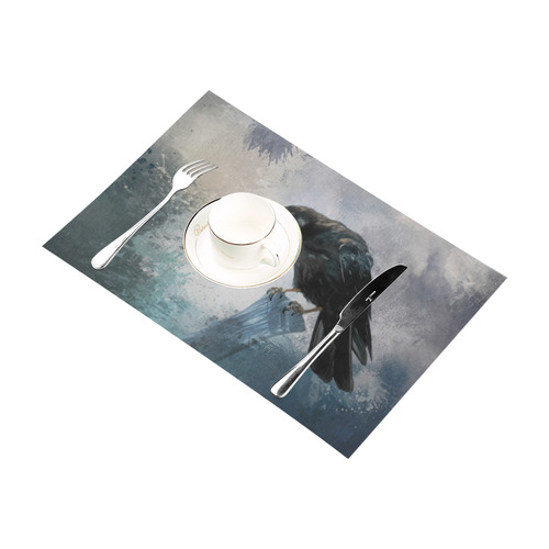 A beautiful painted black crow Placemat 12’’ x 18’’ (Set of 4)