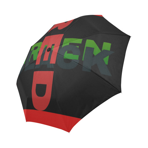Red Black and green Auto-Foldable Umbrella (Model U04)