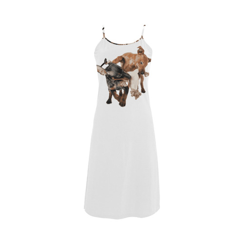 Two Playing Dogs Alcestis Slip Dress (Model D05)