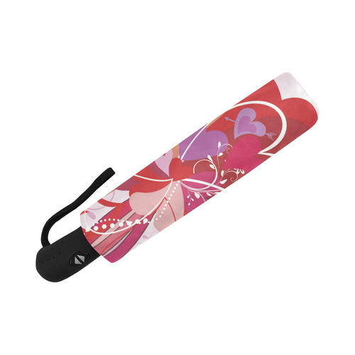 Valentine Hearts Flowers Love Tree Auto-Foldable Umbrella (Model U04)