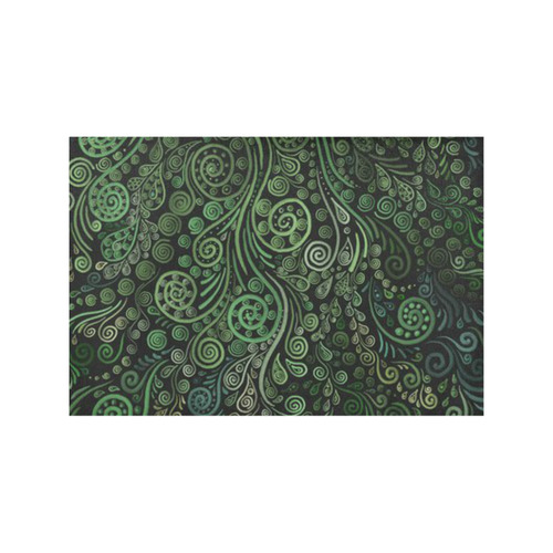 3D Psychedelic Abstract Fantasy Tree Greenery Placemat 12’’ x 18’’ (Set of 4)