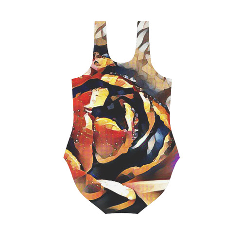 FineArt Colorful Tulip Vest One Piece Swimsuit (Model S04)