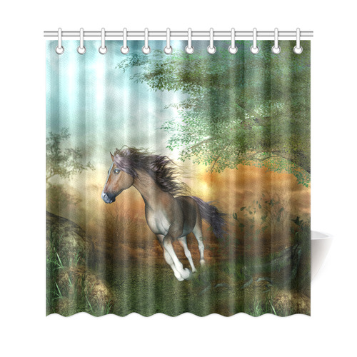 Wonderful running horse Shower Curtain 69"x72"