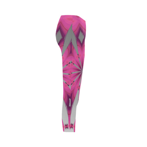 Pink Ink Diamonds Capri Legging (Model L02)