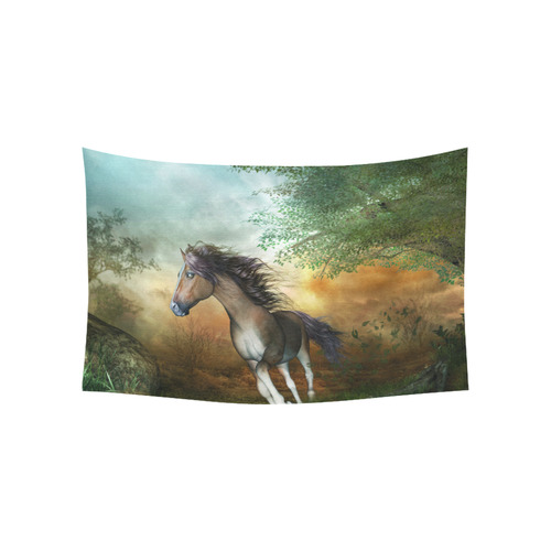 Wonderful running horse Cotton Linen Wall Tapestry 60"x 40"