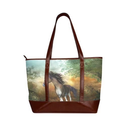 Wonderful running horse Tote Handbag (Model 1642)