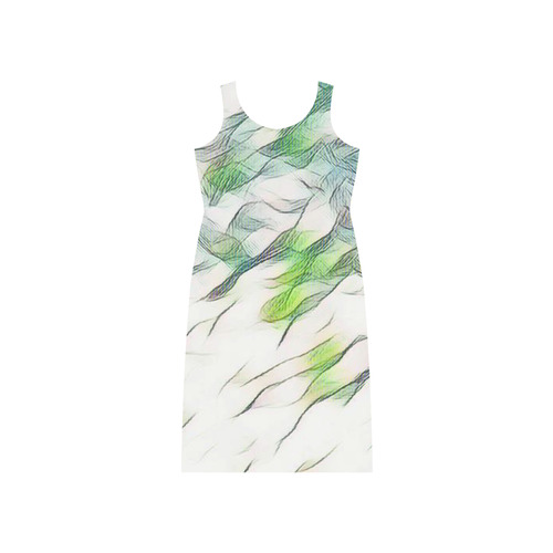 Springtime Colors Phaedra Sleeveless Open Fork Long Dress (Model D08)
