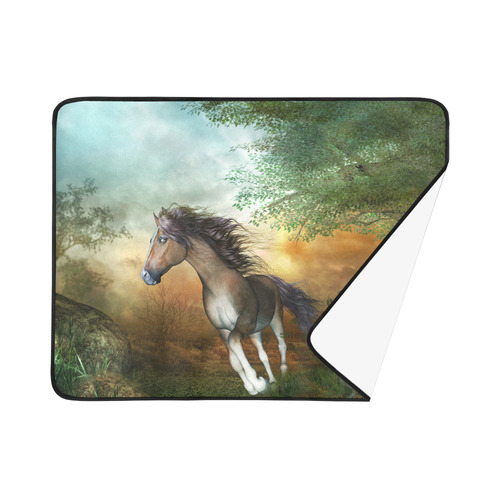 Wonderful running horse Beach Mat 78"x 60"