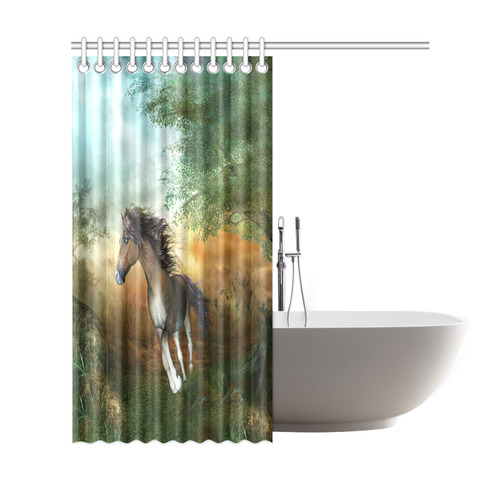 Wonderful running horse Shower Curtain 69"x72"