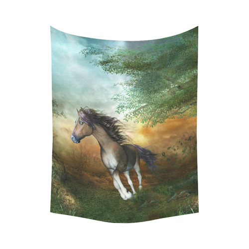 Wonderful running horse Cotton Linen Wall Tapestry 60"x 80"