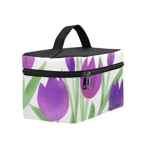 Purple Tulips. Inspired by the Magic Island of Gotland. Lunch Bag/Large (Model 1658)