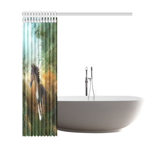 Wonderful running horse Shower Curtain 69"x72"