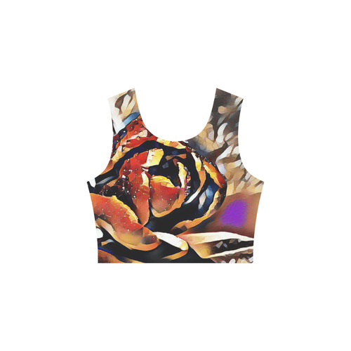 FineArt Colorful Tulip Sleeveless Ice Skater Dress (D19)