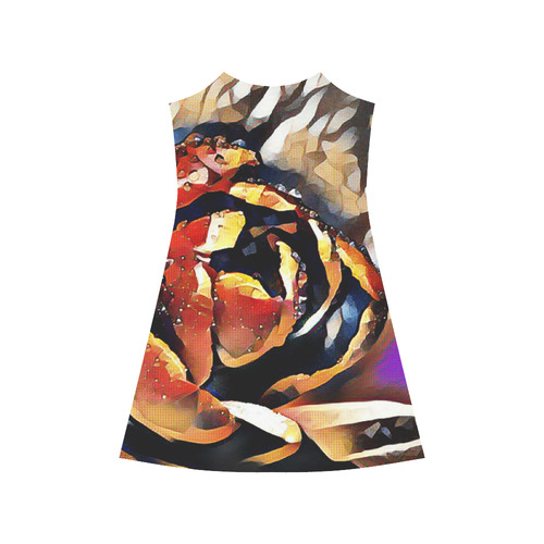 FineArt Colorful Tulip Alcestis Slip Dress (Model D05)