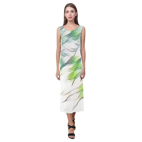 Springtime Colors Phaedra Sleeveless Open Fork Long Dress (Model D08)