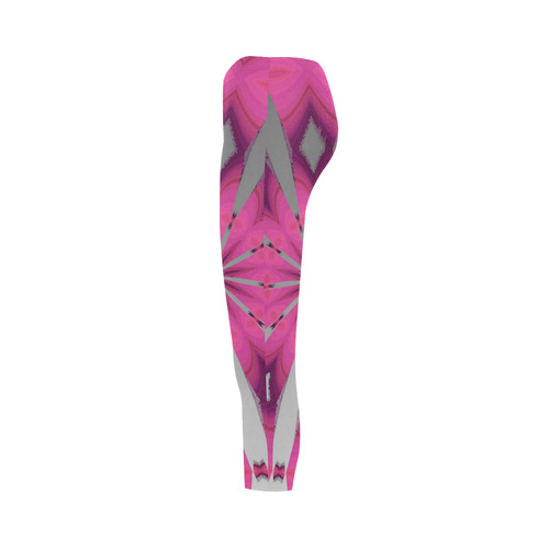 Pink Ink Diamonds Capri Legging (Model L02)