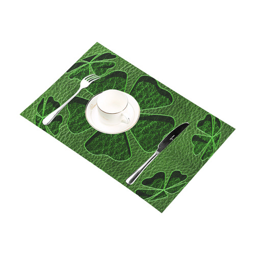 Leather-Look Irish Cloverball Placemat 12''x18''