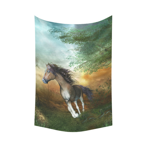Wonderful running horse Cotton Linen Wall Tapestry 60"x 90"