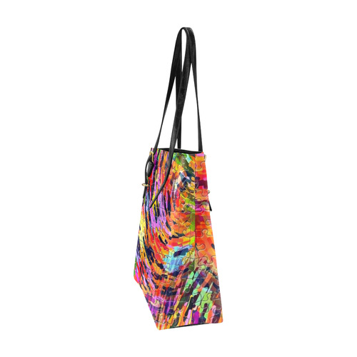 Colorful Chaos Puzzle by Popart Lover Euramerican Tote Bag/Small (Model 1655)