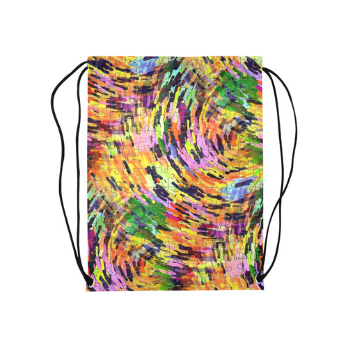 Chaos Puzzle by Popart Lover Medium Drawstring Bag Model 1604 (Twin Sides) 13.8"(W) * 18.1"(H)