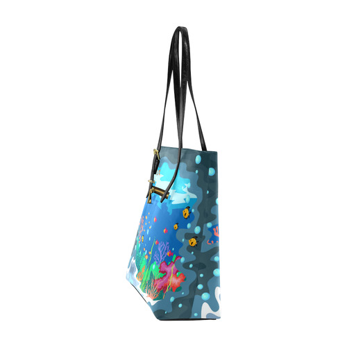 Coral Reef Fish Underwater World Euramerican Tote Bag/Small (Model 1655)