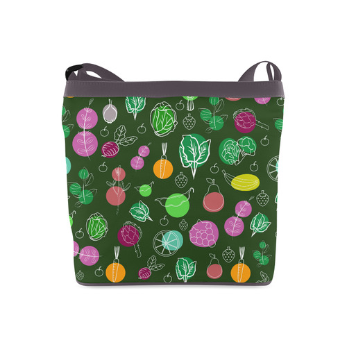 Colorful Vegetable Veggie Nature Pattern Crossbody Bags (Model 1613)