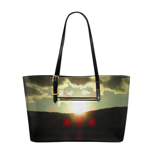 Sunset over the hill Euramerican Tote Bag/Large (Model 1656)