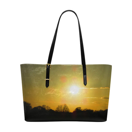 Golden sunset Euramerican Tote Bag/Large (Model 1656)