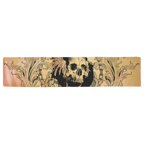 Amazing skull with wings Table Runner 16x72 inch