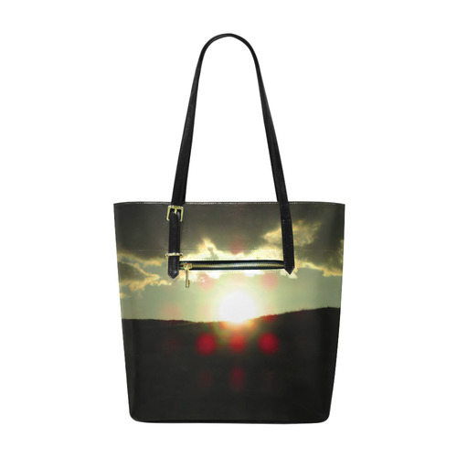 Sunset over the hill Euramerican Tote Bag/Small (Model 1655)