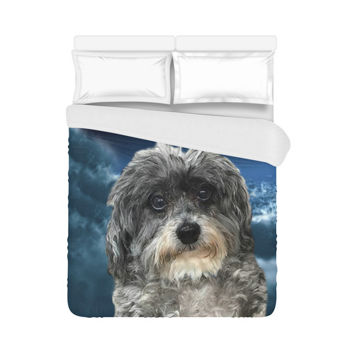 Dog Poodle Cross Duvet Cover 86"x70" ( All-over-print)