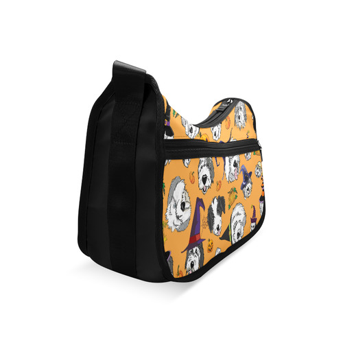 Halloween OES faces Orange Crossbody Bags (Model 1616)