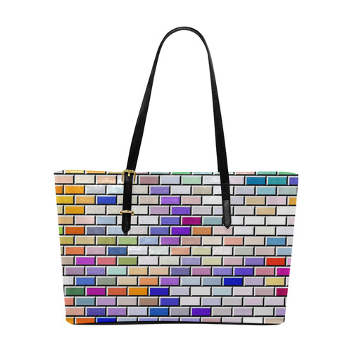 Modern Bricks F by JamColors Euramerican Tote Bag/Large (Model 1656)