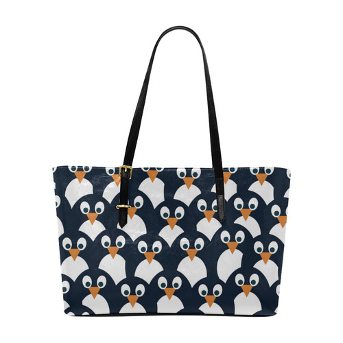 Penguin Pattern Euramerican Tote Bag/Large (Model 1656)