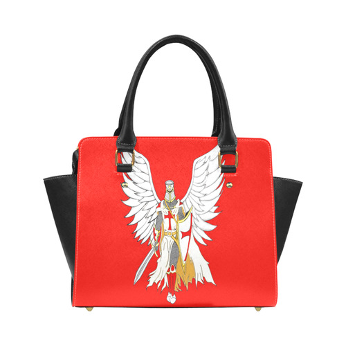 Knights Templar Angel Red Classic Shoulder Handbag (Model 1653)