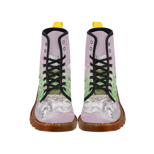 Beautiful unicorn with faol Martin Boots For Women Model 1203H