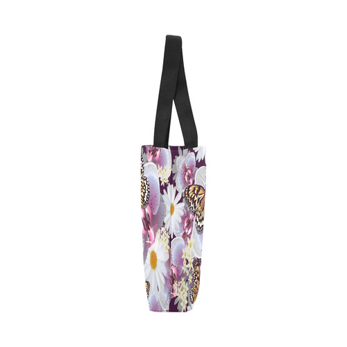 Butterflies Daisies Beautiful Floral Pattern Canvas Tote Bag (Model 1657)