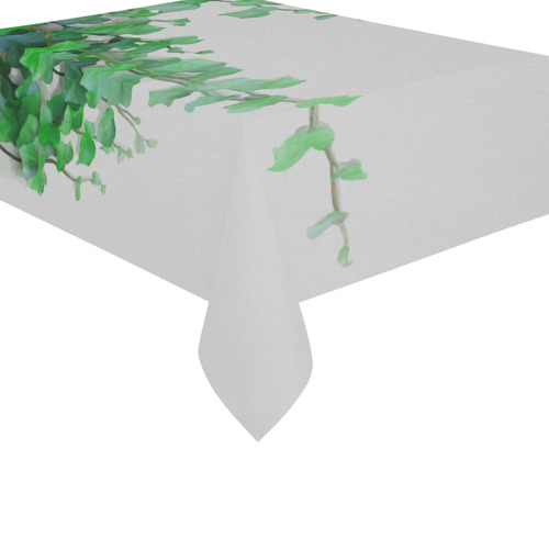 Vines, climbing plant watercolor Cotton Linen Tablecloth 60"x 84"